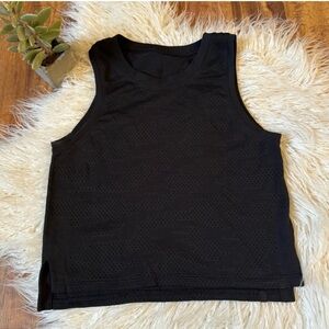 Lululemon Mesh Camo Crop Tank Black